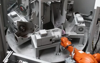 Roboterbearbeitung mit CNC-Rundtisch
