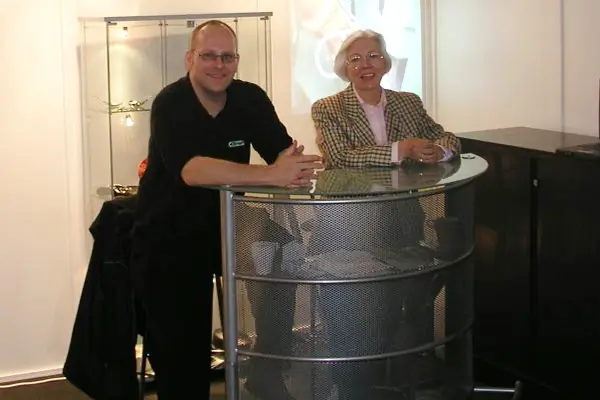 Solingen Fair 2004, Marco Chiesura (l.) and Hannelore Hauschild (r.)