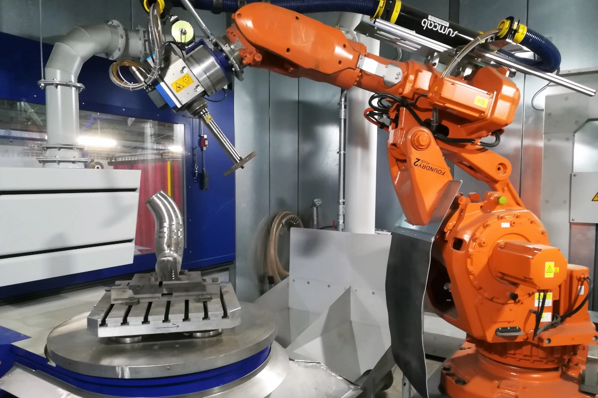 Roboterschleifen von Gussteilen