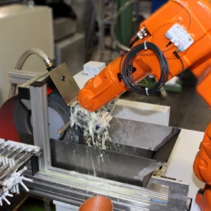Robotersystem zum Verzahnen von Messerklingen