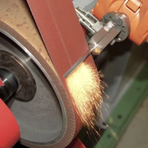 Robot system for processing wood chisels