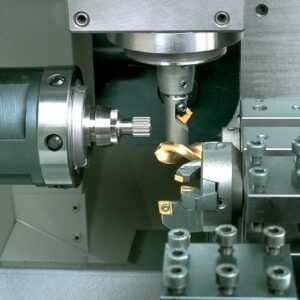 Universal toothing system with drilling and turning tool (here integrated into an LP110)