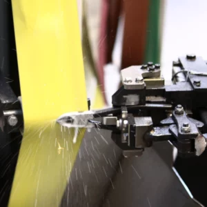 Robot-guided workpiece